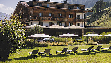 Sommerfeatures im Hotel Wiesenegg in Hinterglemm im August 2025 © Stefanie Oberhauser